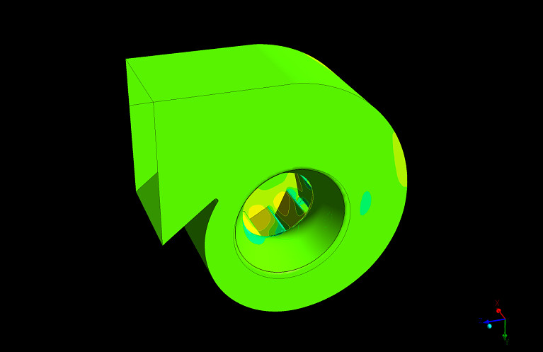 static pressure view of a exhaust blower